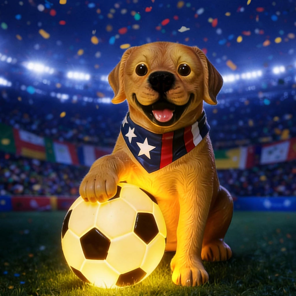 World Cup 2026 Dog Sculpture Garden Decor