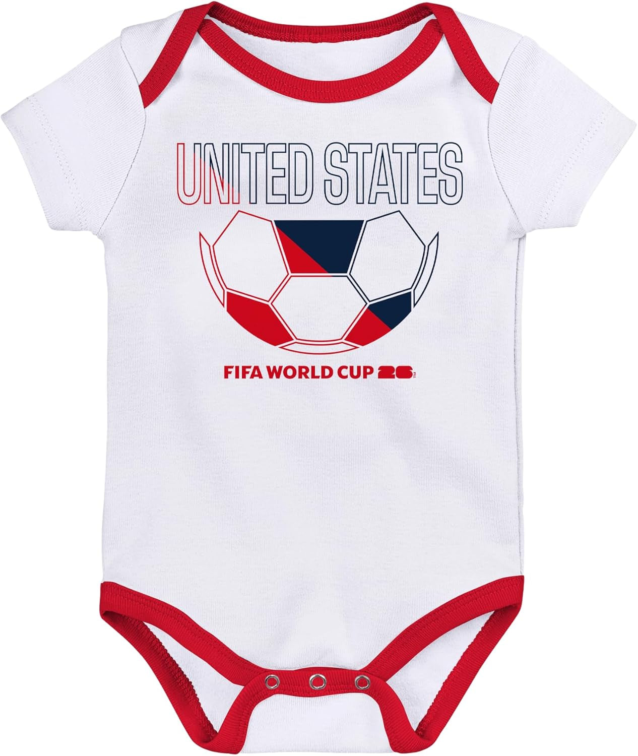 FIFA World Cup 2026 Infant and Toddler 3 Pack Country Onsie