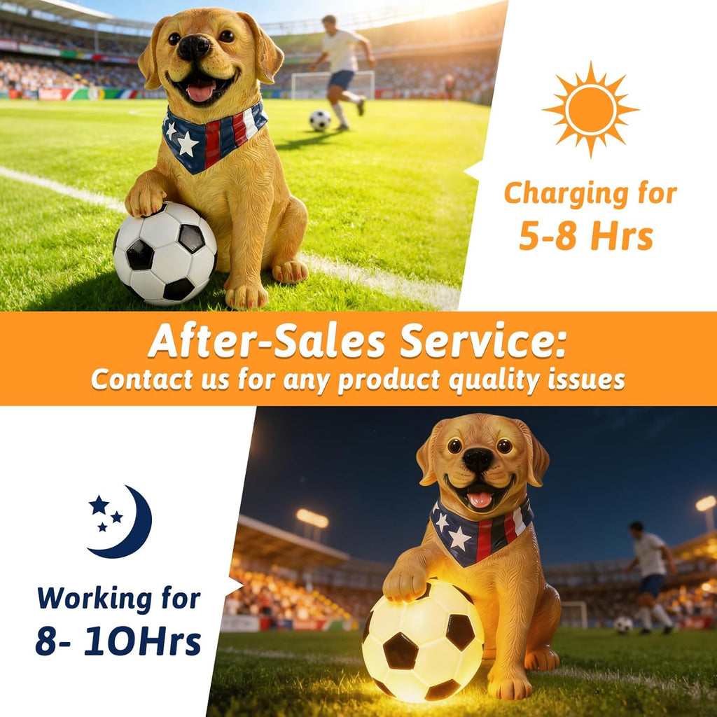 World Cup 2026 Dog Sculpture Garden Decor