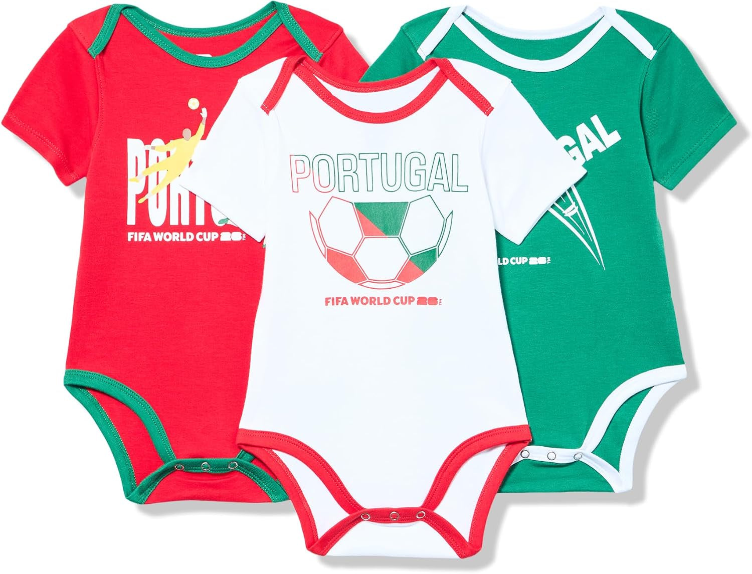 FIFA World Cup 2026 Infant and Toddler 3 Pack Country Onsie