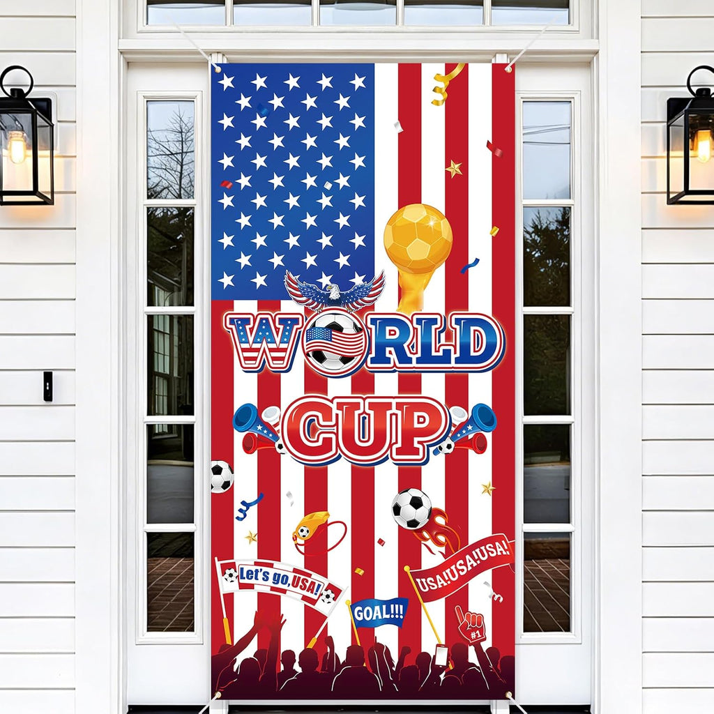  World Cup Soccer Door Cover Banner 