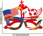 2Pcs 2026 World Cup US Glasses