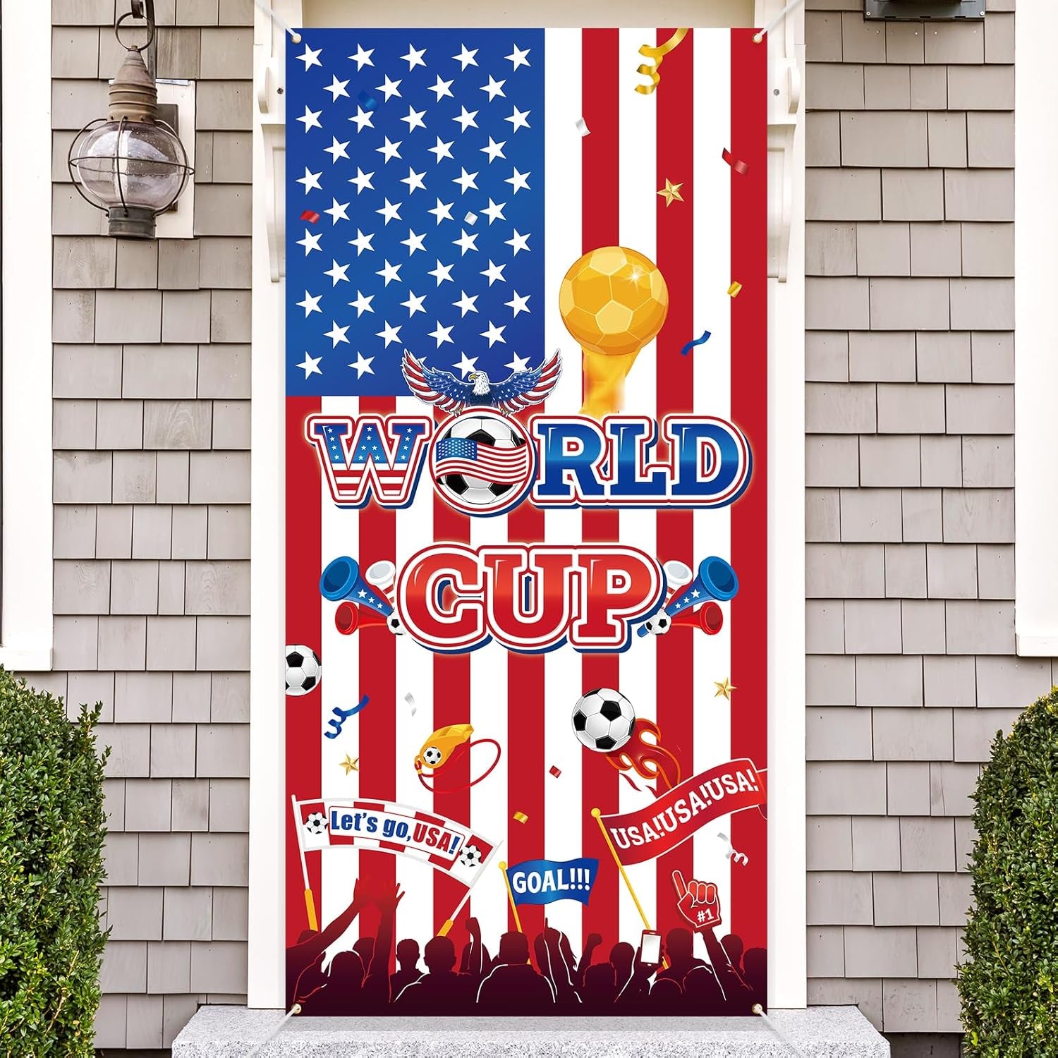  World Cup Soccer Door Cover Banner 