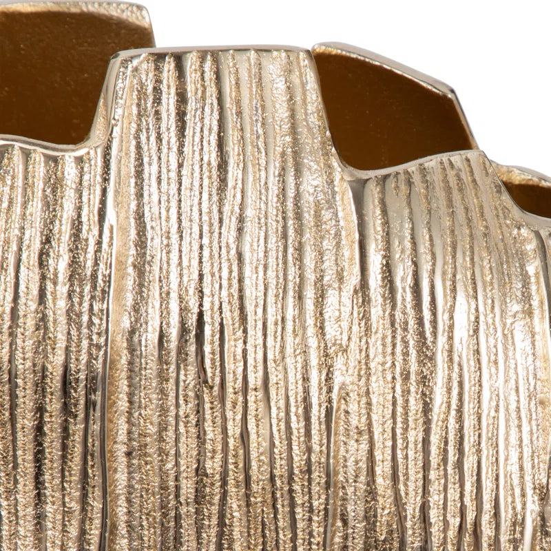 Metal, Pavia Gold Vase - Stylish Vases Collection