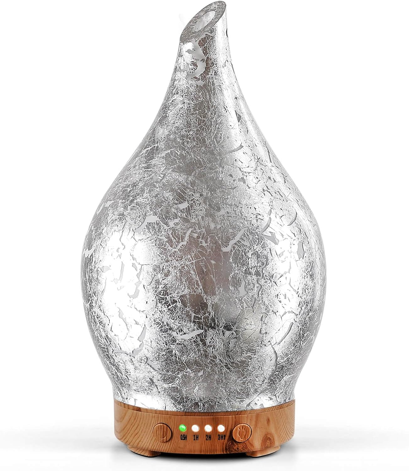 Porseme Oil Diffuser 3D Glass Aromatherapy Ultrasonic Humidifier, Air Refresh Auto Shut-Off, Timer Setting, BPA Free for Home Hotel Yoga Leisure SPA Gift 150Ml Last 6H