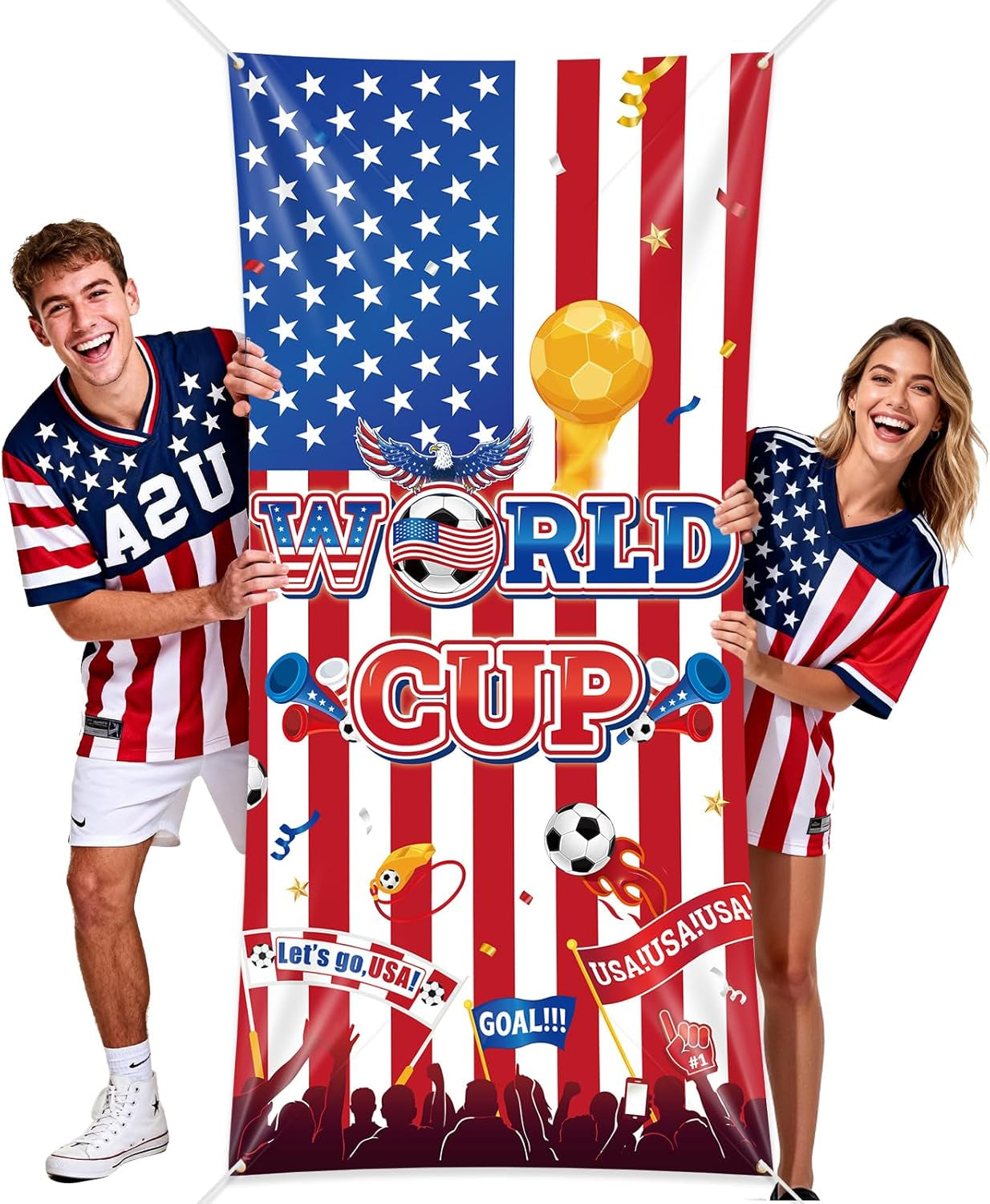  World Cup Soccer Door Cover Banner 