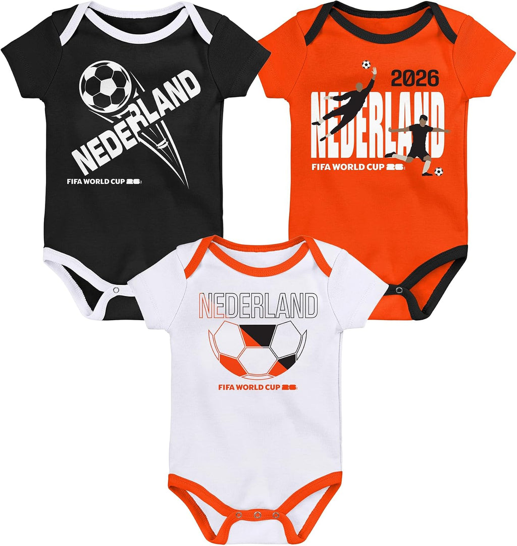 FIFA World Cup 2026 Infant and Toddler 3 Pack Country Onsie