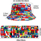 World Cup American Flag Bucket Hat with American Face 