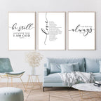 Bible Verse Wall Art – Elegant Scripture Canvas, Christian Inspirational Home Decor
