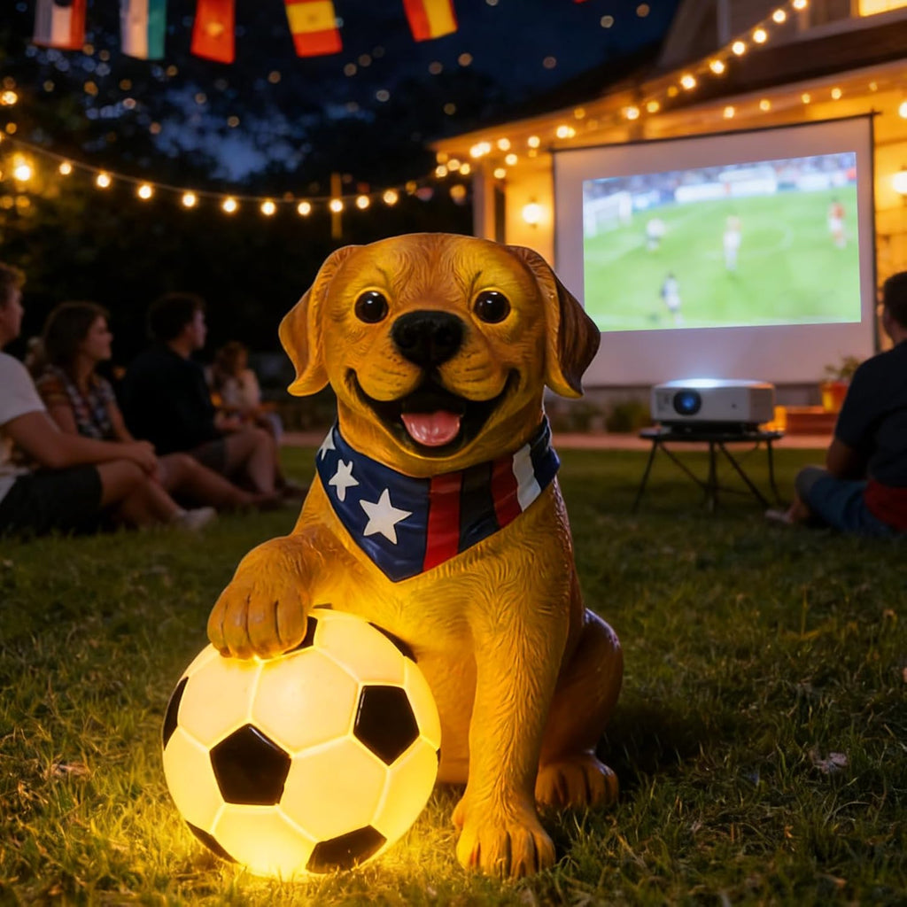 World Cup 2026 Dog Sculpture Garden Decor