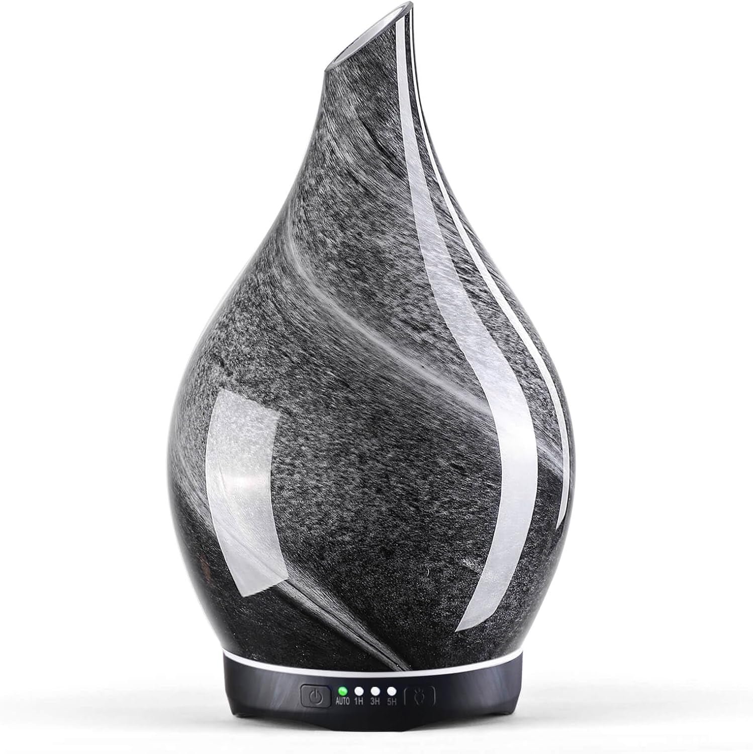 Porseme Oil Diffuser 3D Glass Aromatherapy Ultrasonic Humidifier, Air Refresh Auto Shut-Off, Timer Setting, BPA Free for Home Hotel Yoga Leisure SPA Gift 150Ml Last 6H
