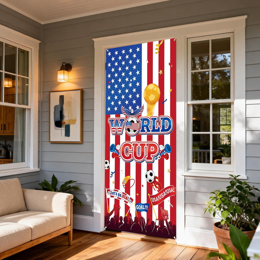  World Cup Soccer Door Cover Banner 