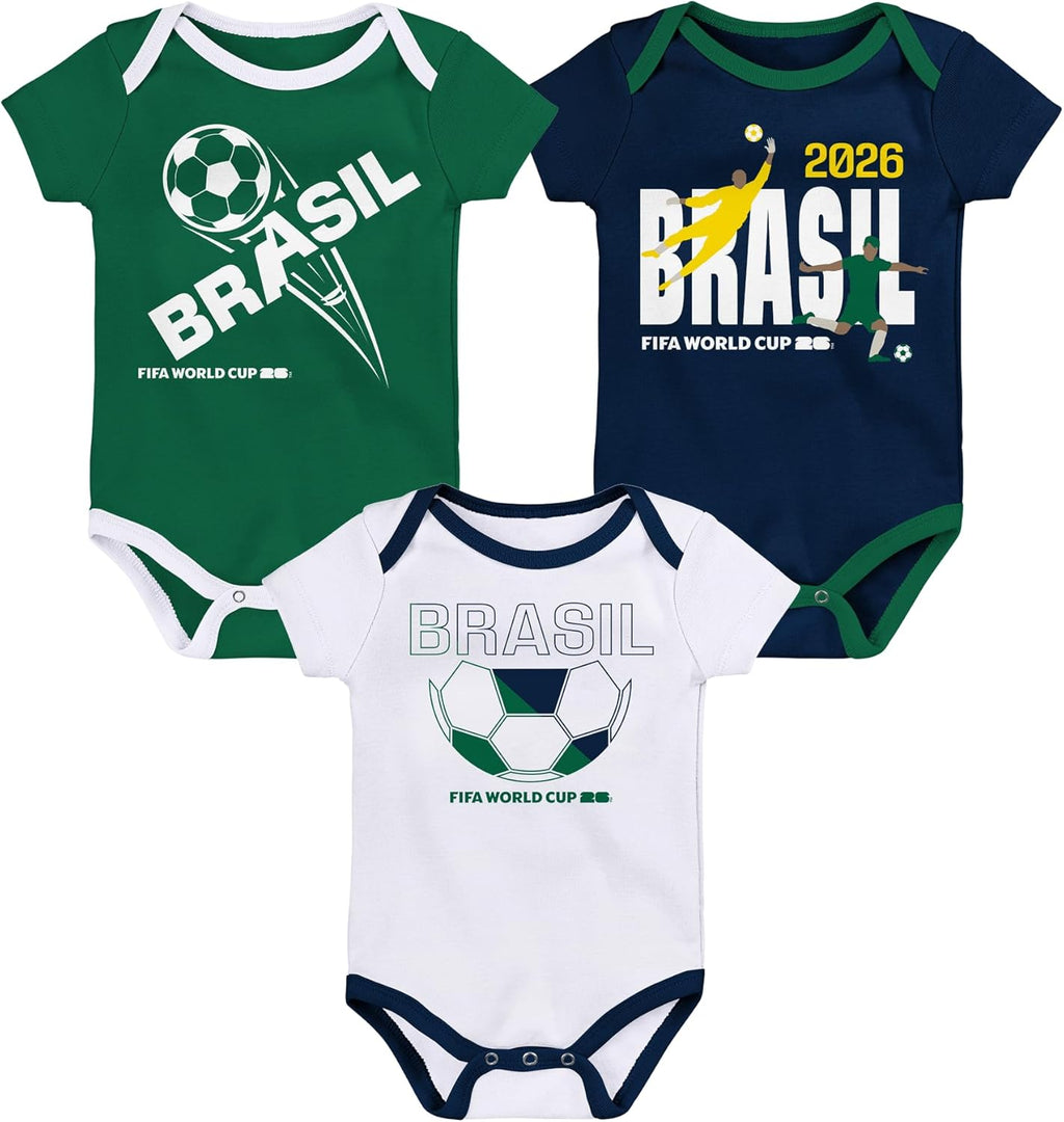 FIFA World Cup 2026 Infant and Toddler 3 Pack Country Onsie