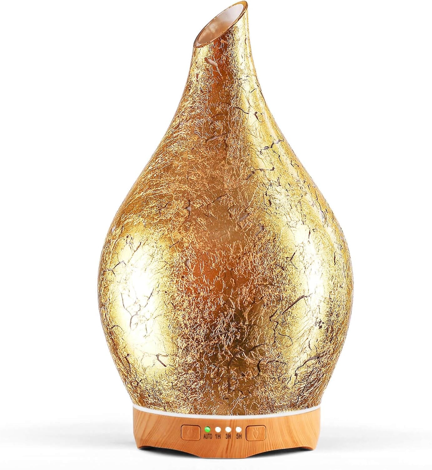 Porseme Oil Diffuser 3D Glass Aromatherapy Ultrasonic Humidifier, Air Refresh Auto Shut-Off, Timer Setting, BPA Free for Home Hotel Yoga Leisure SPA Gift 150Ml Last 6H
