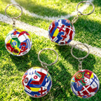 4PCS 2026 World Soccer Cup Keychain