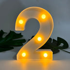 1pc Alphabet Letter LED Lights Luminous Number Lamp Decor, Battery Night Ligh, t For Home Wedding Birthday Christmas Party Decoration Letters Numbers Light, Home Decor
