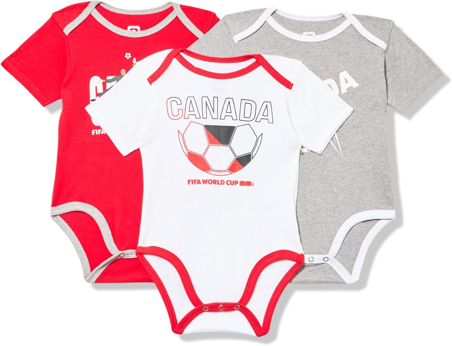 FIFA World Cup 2026 Infant and Toddler 3 Pack Country Onsie