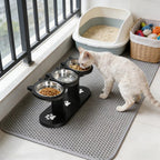 Dog Elevated Feeder Pet Food Water Bowls for Bulldog Puppy Kitten Dish Feeding and WaterSupplies for Small Dogs Accessories