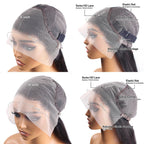 Wig cap with labeled features on a white background