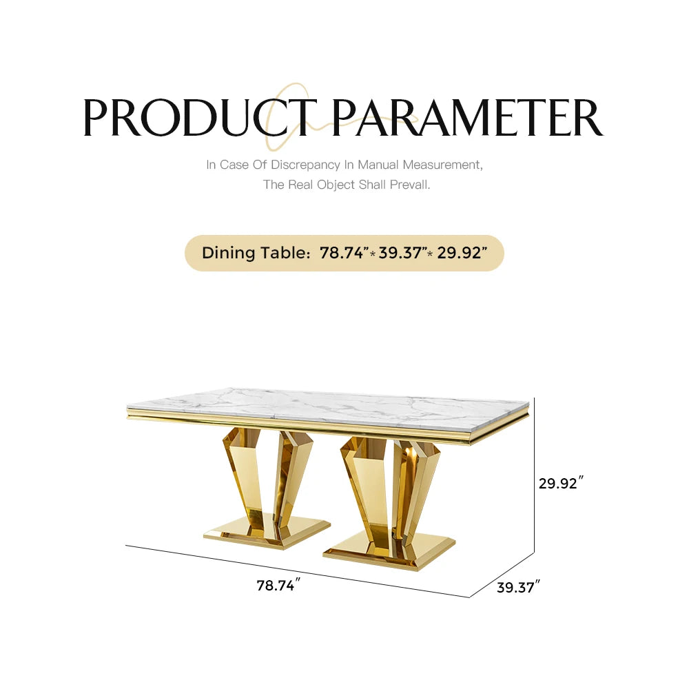 Luxury 12 Seat Dinner Room Table Stainless Steel Kitchen Dining Table Design