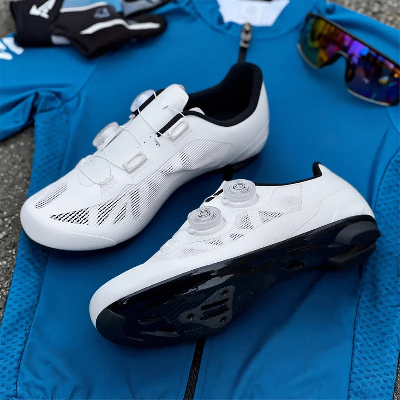 Carbon Sole Breathable Cycling Shoes for Winter and Spring with Custom Bike Cleats
