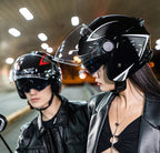 Motorcycle Riding Helmet UV Protection Double Lens Cycling Bike Helmet