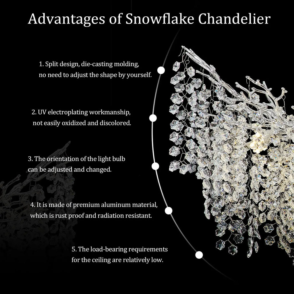 Crystal Chandelier Modern Chandelier Round Farmhouse Tree Branch Light for Dining Room Living Room Kitchen Island Bedroom