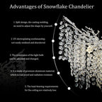 Crystal Chandelier Modern Chandelier Round Farmhouse Tree Branch Light for Dining Room Living Room Kitchen Island Bedroom