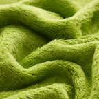 Close-up of green textured fabric