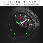 Sports Watches For Men Fashion Quartz Men Big Clock WWOOR Top Brand Luxury Military Full Steel Waterproof Chronograph Wristwatch