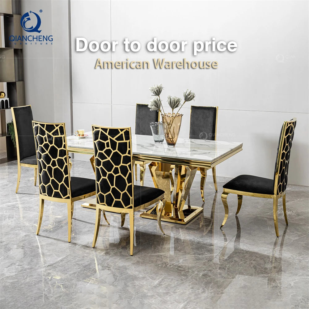 Luxury 12 Seat Dinner Room Table Stainless Steel Kitchen Dining Table Design