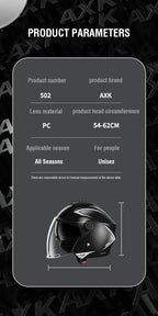 Motorcycle Riding Helmet UV Protection Double Lens Cycling Bike Helmet