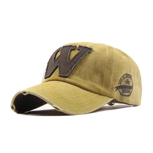 Embroidery Letter W Baseball Cap