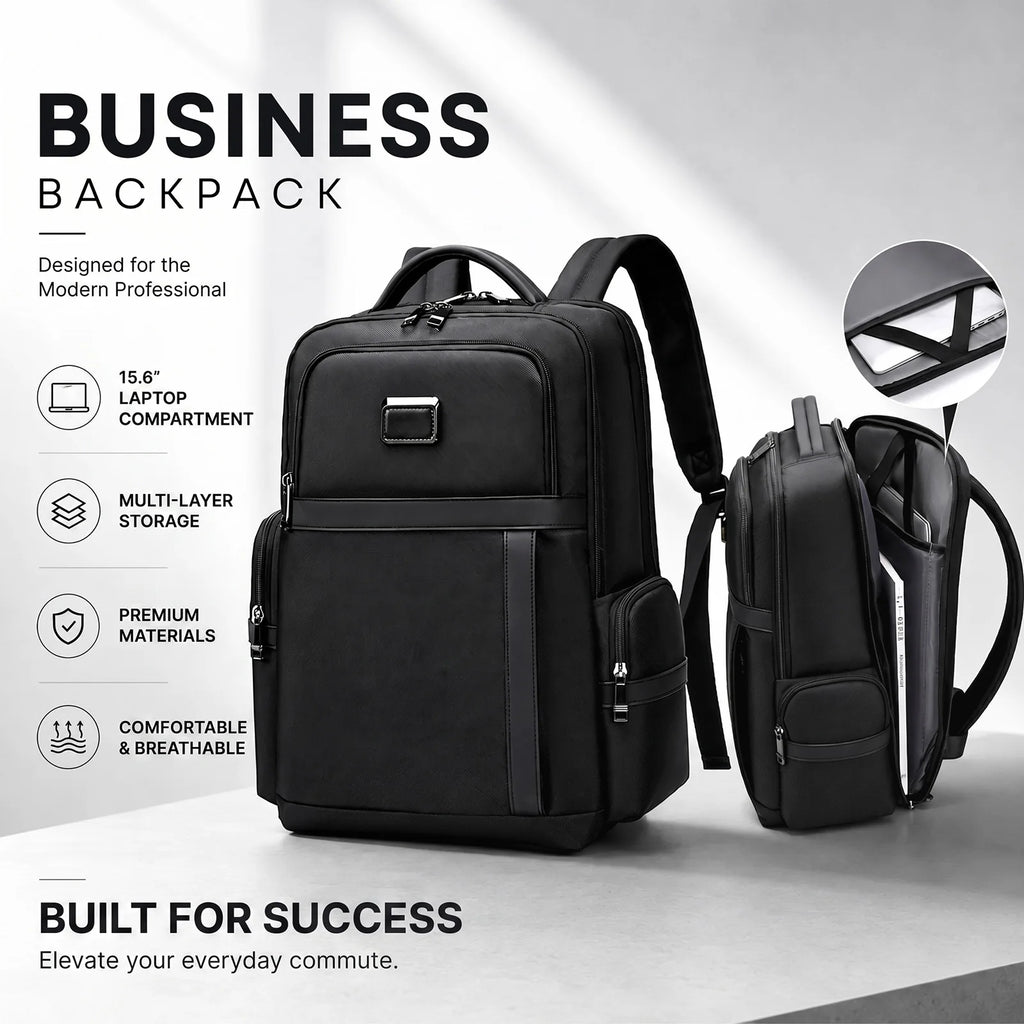 Lightweight Backpack for Men,Large Capacity Business Travel Laptop Bag,2-in-1 Casual Commuter Daypack for Work/College,Durable