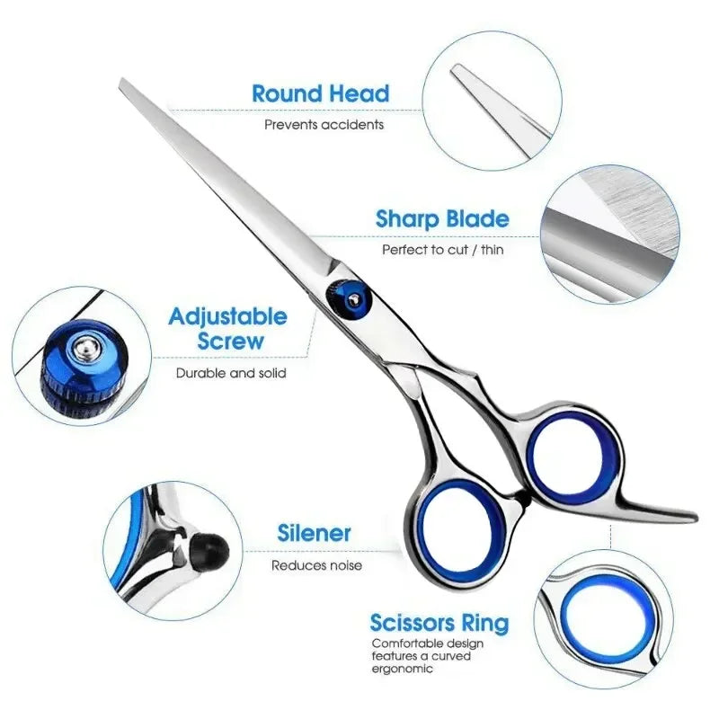 Dog Cat Safety Round Head Grooming Scissors