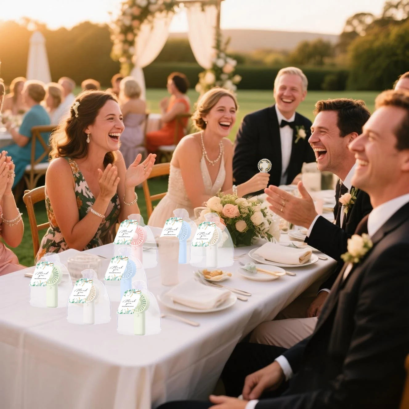 12-80PCS Portable Fans Bulk for Wedding Battery Operated