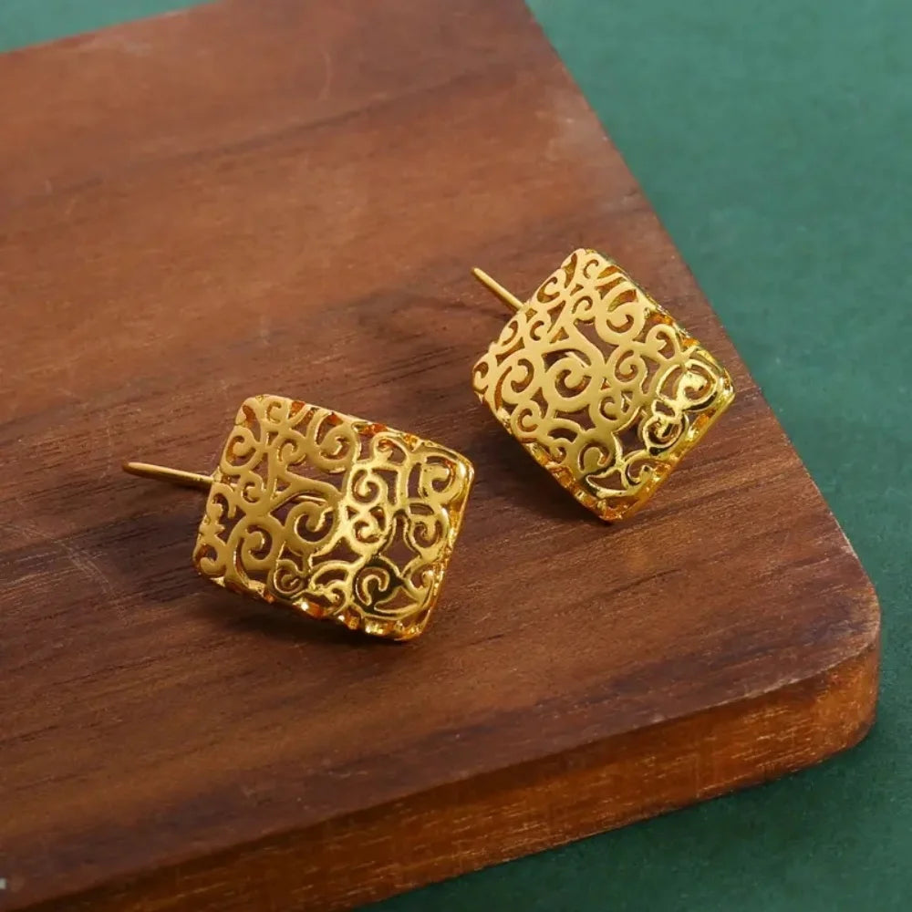 Sterling Silver Intricate Design Hypoallergenic Earrings