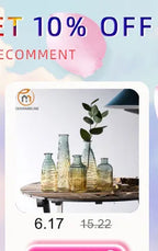 Modern Living Room Glass Vase Desktop Flower Vases For Homes Arrangement Container Decorations Bedroom Gold Decor