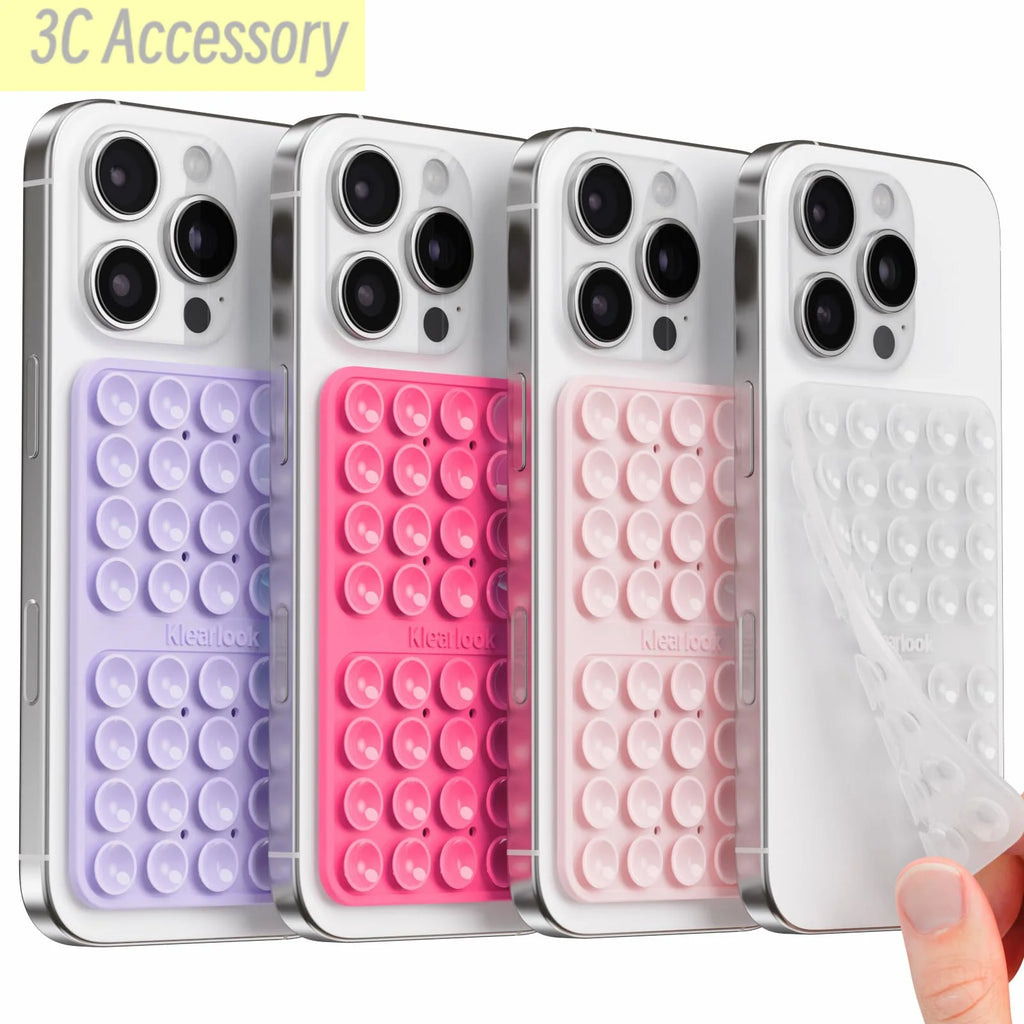 Four phone cases with different designs and colors on a white background.