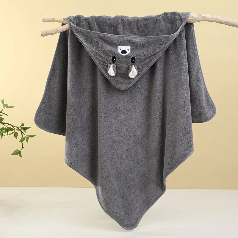 Baby Bath Towel – Soft, Absorbent Newborn Swaddle Wrap & Blanket for Boys and Girls