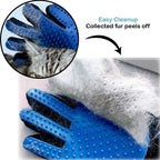 Pet Hair Remover Silicon Shower Gloves
