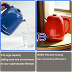 2.0L Fast Boil Electric Kettle Stainless Steel Portable Water Heater Electric Tea Pot for Home Use Travel Business