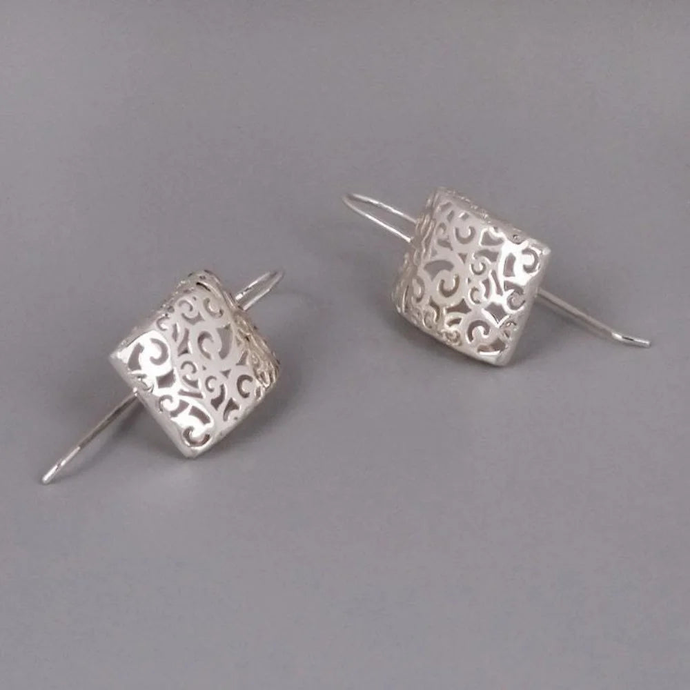 Sterling Silver Intricate Design Hypoallergenic Earrings