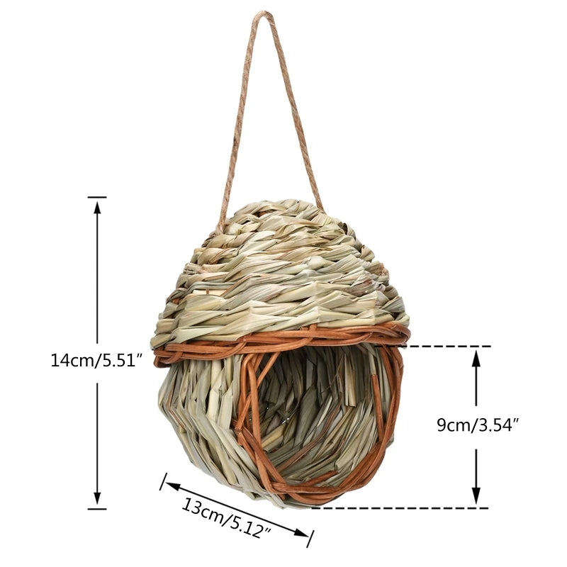 19 Birds Nest Bird Cage Natural Grass Egg Cage Bird House