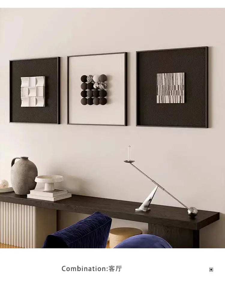 European-style Minimalist 3D Wall Art Living Room Decoration Vertical Decor Dining Room Foyer Irregular Wall Art Home Decoration
