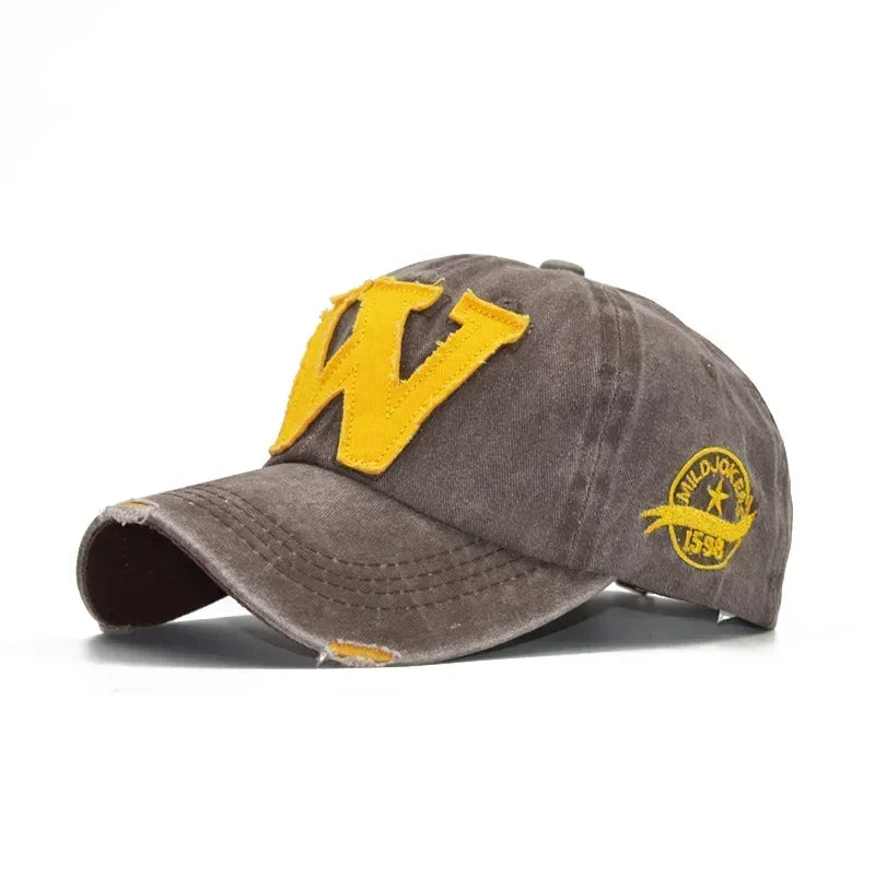 Embroidery Letter W Baseball Cap