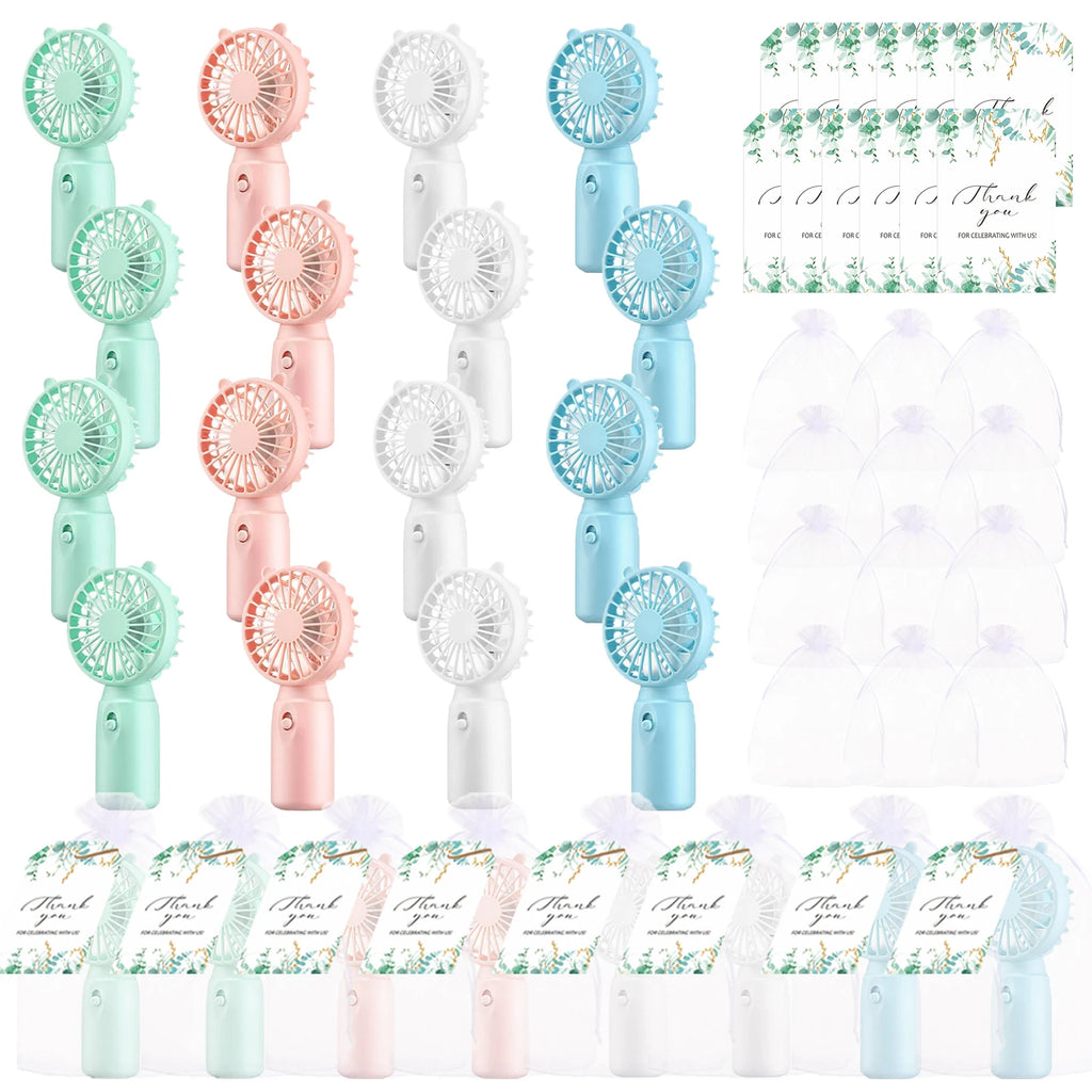 12-80PCS Portable Fans Bulk for Wedding Battery Operated