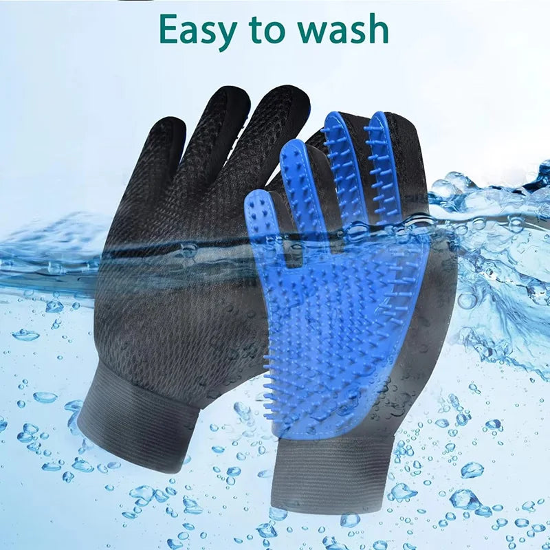 Pet Hair Remover Silicon Shower Gloves
