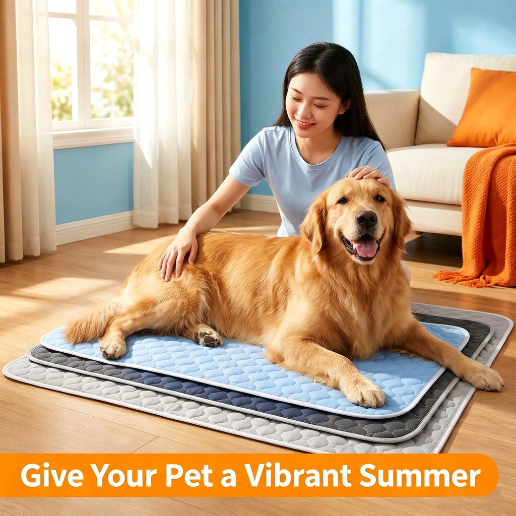 Dog Pee Reusable Absorbent Pad Blanket Summer Cool Washable Puppy Training Absorbent Diaper