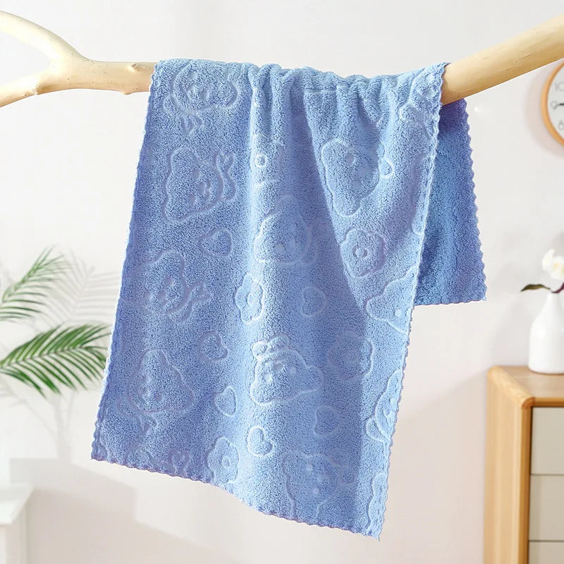 Floral Soft Face Towels – Absorbent Bathroom & Home Essentials